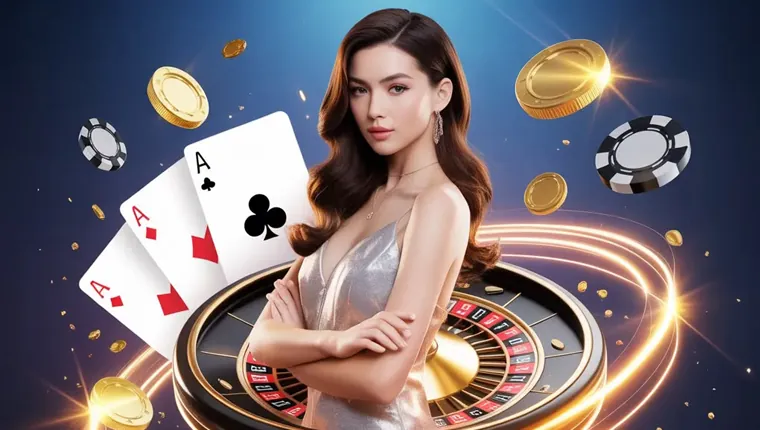 Dynamic explosion of light showcasing WK777 live casino games